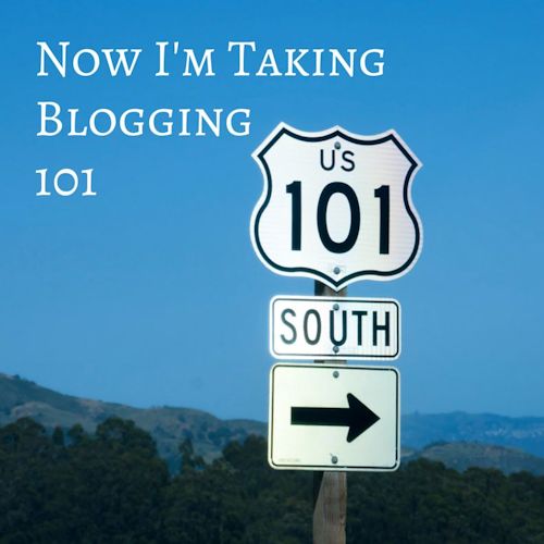Now I'm Taking Blogging 101 - Sign of US 101 South with arrow