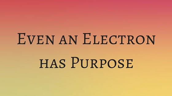 Even an Electron has Purpose